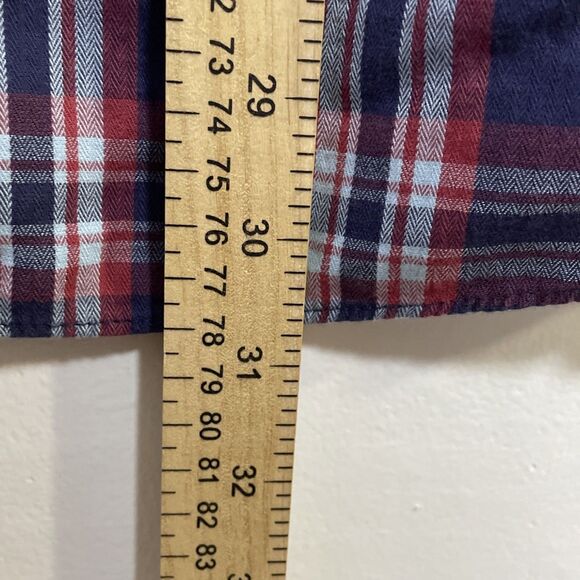 By Anthropologie Flannel Boyfriend Women's Button down Shirt Medium 100% Cotton - Picture 6 of 9